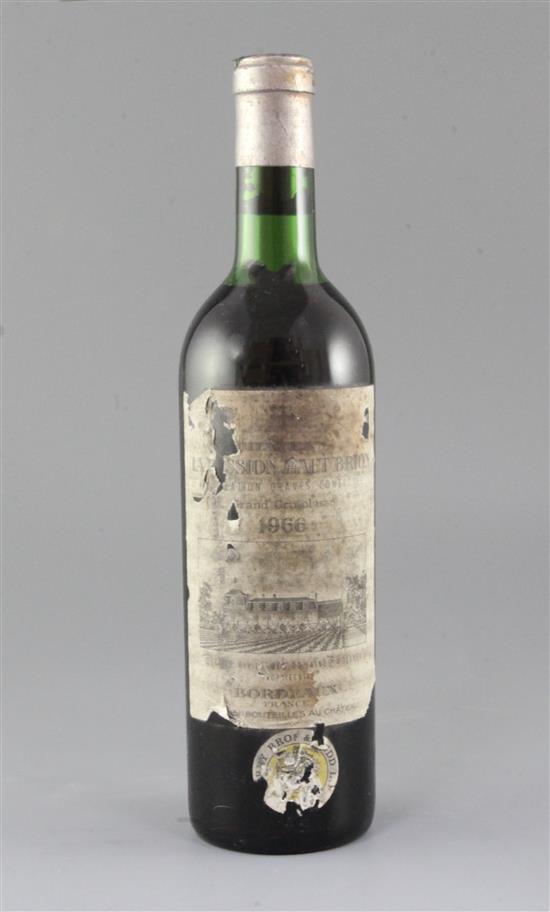 One bottle of Chateau La Mission Haut Brion, 1966.